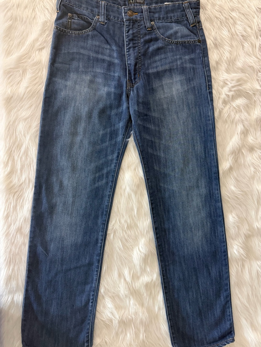 Armani Jeans AJ Classic Wash Straight Leg Denim Sz 30